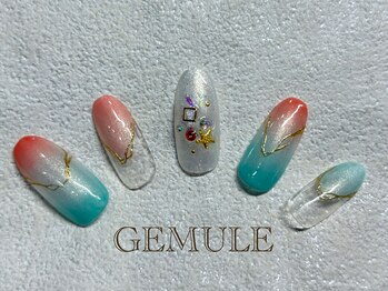 ネイルアンドアイラッシュ ジェムール 川越店(Nail&Eyelash GEMULE)/8月新作デザイン