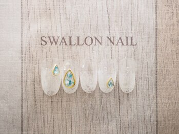 スワロンネイル(SWALLON NAIL)/梅雨ネイル