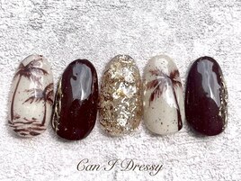 ヤシの木×大人カラー￥9000