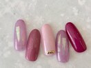フィルムネイルピンク