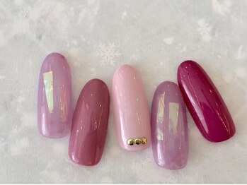 アトリエ(Atelier)/フィルムネイルピンク