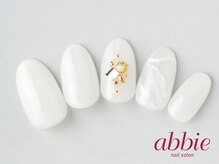 ネイルサロンアビー 北千住店(abbie)/サマーホワイト　￥9570