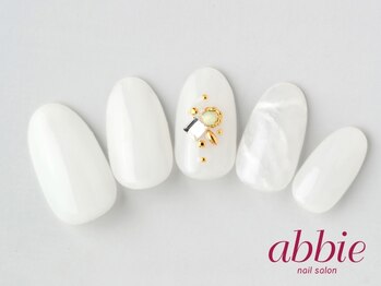 ネイルサロンアビー 北千住店(abbie)/サマーホワイト ¥9570