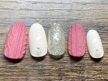 ワイスリーネイルズ(y3nails)/定額M ニット　ピンク