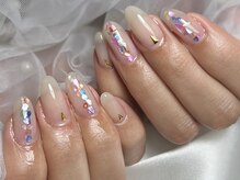 ネイル アンド ボディジュエリー リッチスタイル(Nail&Body Jewely Rich style)/シェルネイル