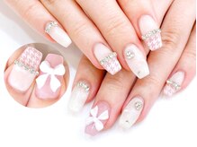 ネイルコレクション ピンク(Nail Collection Pink)/ジェル☆フリーアート★千鳥格子
