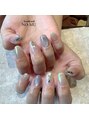 ノーム ネイル(NO-MU)&nbsp;クリアスカルプ＋ジェルアート。長さだしも得意です。