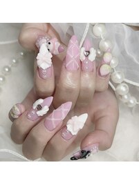 持ち込み　キャラクターネイル