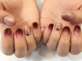 シースルーブラウングラデ