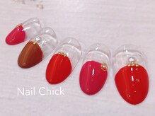 ネイルチックコウベ 銀天街店(Nail Chick kobe)/カラフル丸フレンチネイル