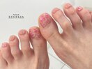 ＃フット　フラワーアート