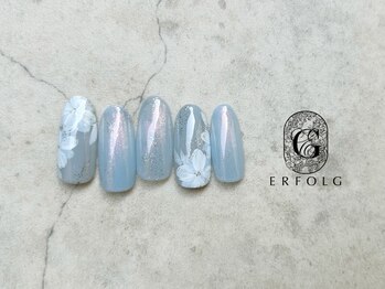 エアフォルク 銀座(ERFOLG)/クリアフラワーネイル[東銀座]
