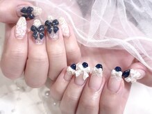 プティネイル 池袋(Puty Nail)/ネイビーネイル　スカルプ