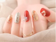 ヴァンネイル みなとみらい馬車道(VINGT NAIL)/ミラー×ニュアンスネイル