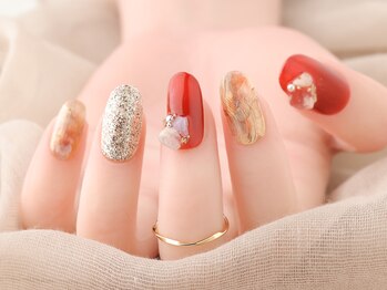 ミラー×ニュアンスネイル