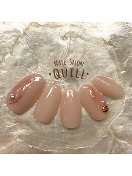 ネイルサロン クイル(QUILL)/2月ちょこっとアート1