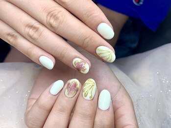 ヘブン ネイル 鶯谷(HEAVEN Nail)/ゴールドアート