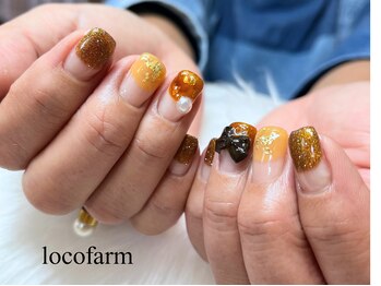 ロコ ファーム(loco farm)/秋冬べっ甲ネイル