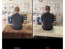 ストレチックス 近江八幡店/姿勢改善ビフォーアフター1回