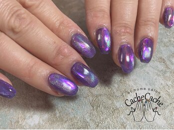 パープルうるうるネイル