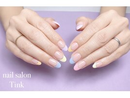 カラフルフレンチネイル