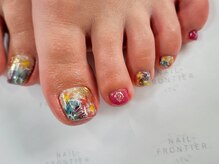 ネイルフロンティア 吉祥寺(NAIL FRONTIER)/ビビットフラワーフット11980円