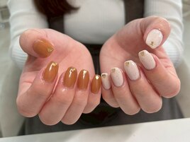 先端ホロネイル/ハートネイル