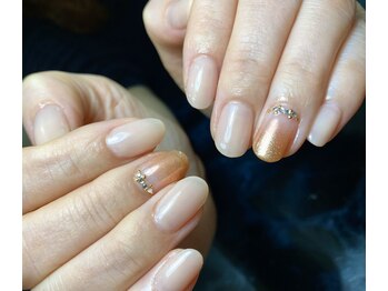 レディグリッター(Lady glitter)/ベージュ×ミラーブロンズ