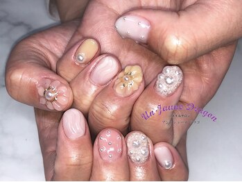 アン ジョーヌドラゴ/【自爪ネイル】ぷっくりフラワー