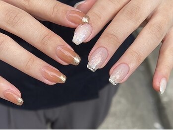 フリーズネイル 三宮店(FREE'S nail)の写真/【1本¥440~OK◎】爪の長さを揃えたい・小さい爪でお悩みの方にも◎アートも長さ足しも満足の仕上がりに♪