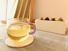 ととのう 都立大学の雰囲気（ヘッドスパの後は温かいお茶でリラックス）