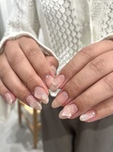 ジュアネイル(jouer nail)/オーロラローズネイル☆