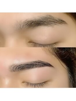 クレア 心斎橋(CLEA)の写真/≪似合わせ×モチの良さ≫黄金比率デザイン眉毛パーマ眉Waxで毛流れ矯正理想の眉毛へ◇
