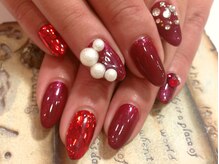 ネイルサロン ティディ(TIDY)/クリスマス/お正月/レッド