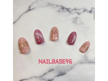 ネイルベースキュウロク(NAILBASE96)/ピンクマグネットネイル