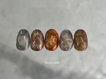 ニコアネイルズ(Nicoa nails)の写真/当店こだわりのショートネイルで満足のいく指先へ＊ショートだからこそ映える、デザインやアートをご提案♪