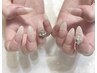 【apres gel x】長さだし10本+ジェルワンカラー+パーツ2本