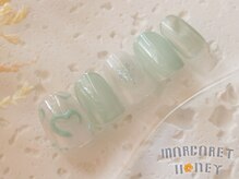 マーガレットハニー 本八幡/ぷっくりハートネイル