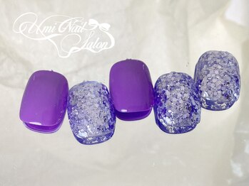 ワンホンカラフルフットネイル