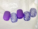 ワンホンカラフルフットネイル