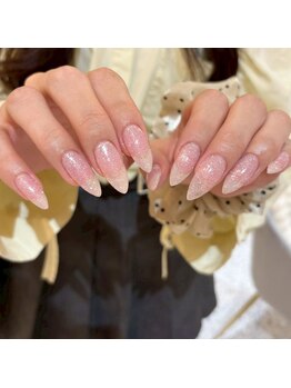 ホワイトネイル 難波店(WHITE NAIL)/フラッシュ/キラキラ/大人可愛い