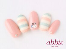 ネイルサロンアビー 北千住店(abbie)/ジェラピケボーダー　￥14366