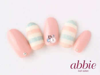 ネイルサロンアビー 北千住店(abbie)/ジェラピケボーダー ¥14366