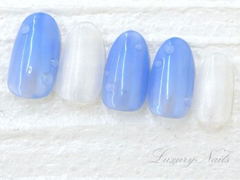 ラグジュアリーネイルズ アカバネ(Luxury Nails Akabane)/うるうる*水滴しずくネイル