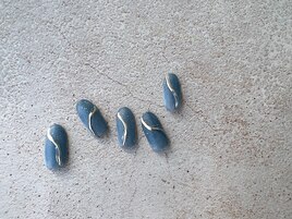 ほんのりラメ×ミラーライン