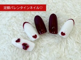 定額バレンタインネイル