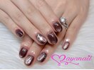 深みボルドーマグネットネイル！