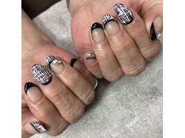 春ネイル2023【ツイード】