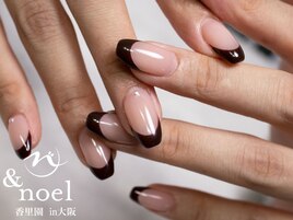 ボルドーネイル　フレンチネイル