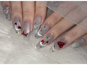 >>シルバーマグネット×赤リボン